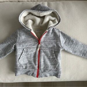 Crewcuts Gray Sherpa Kids Hoodie
